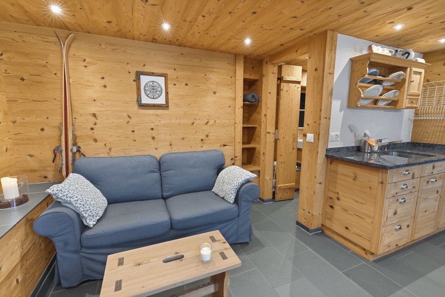Wohnbereich mit Sofa im Gwunderstübli